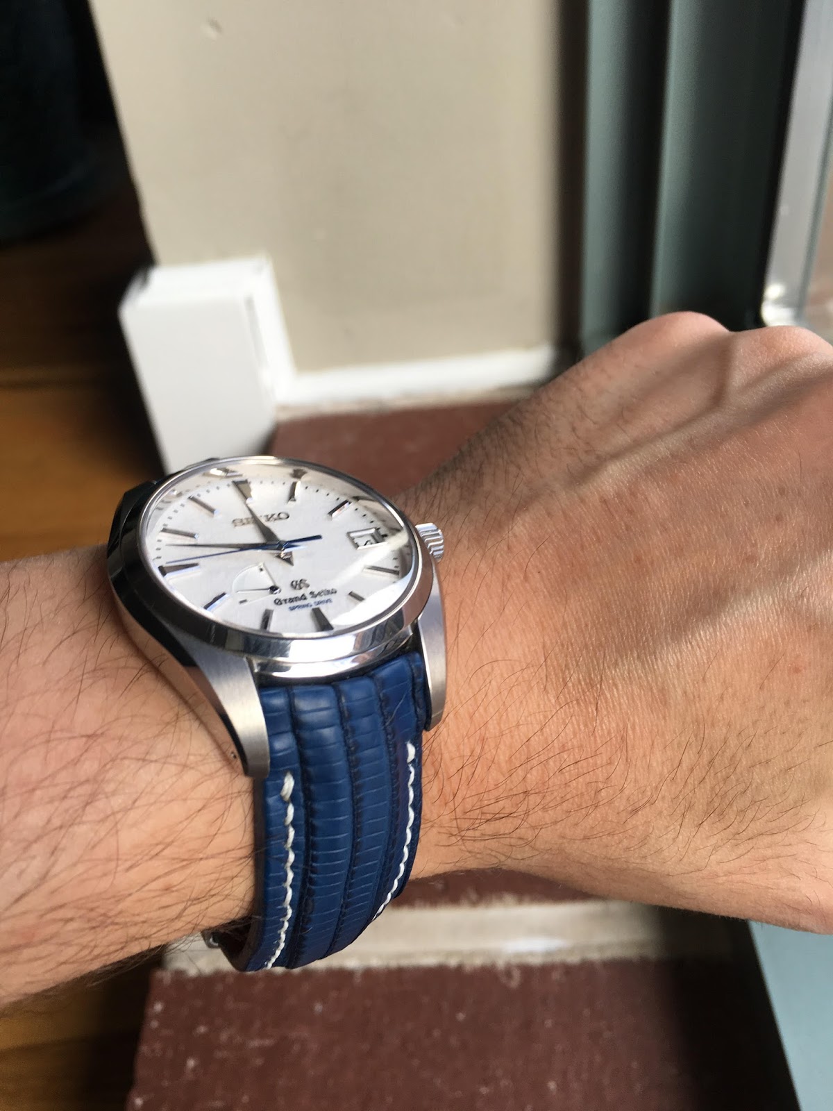 Grand seiko snowflake leather strap sale